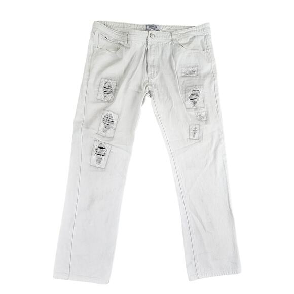 Brooklyn Xpress Jeans Mens 40 Blue Denim Baggy Y2K Skater Hip Hop 40x34 (40x31)